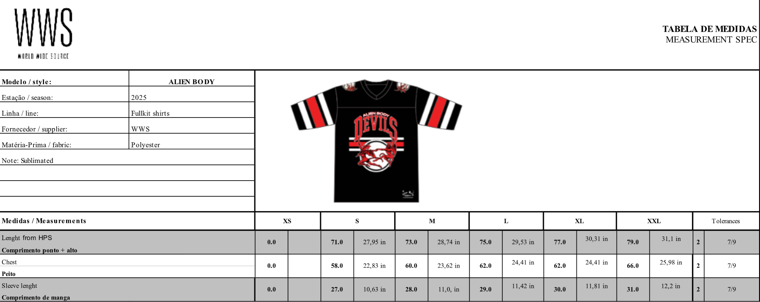 Alien Body Devils Jersey