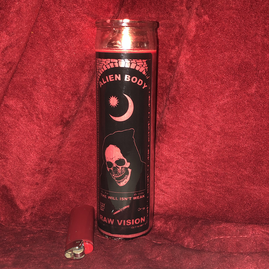 RAW VISION RED CANDLE