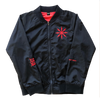 BLACK SATIN RAW VISION JACKET