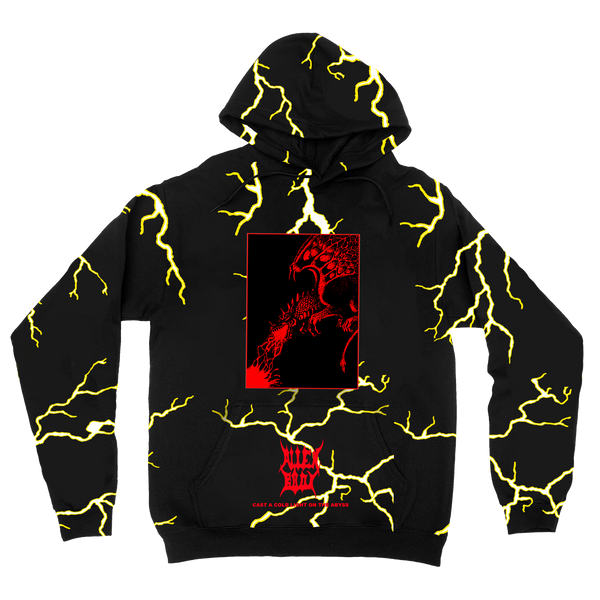 BLACK LIGHTNING DRAGON All Over Print Hoodie