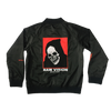 BLACK SATIN RAW VISION JACKET