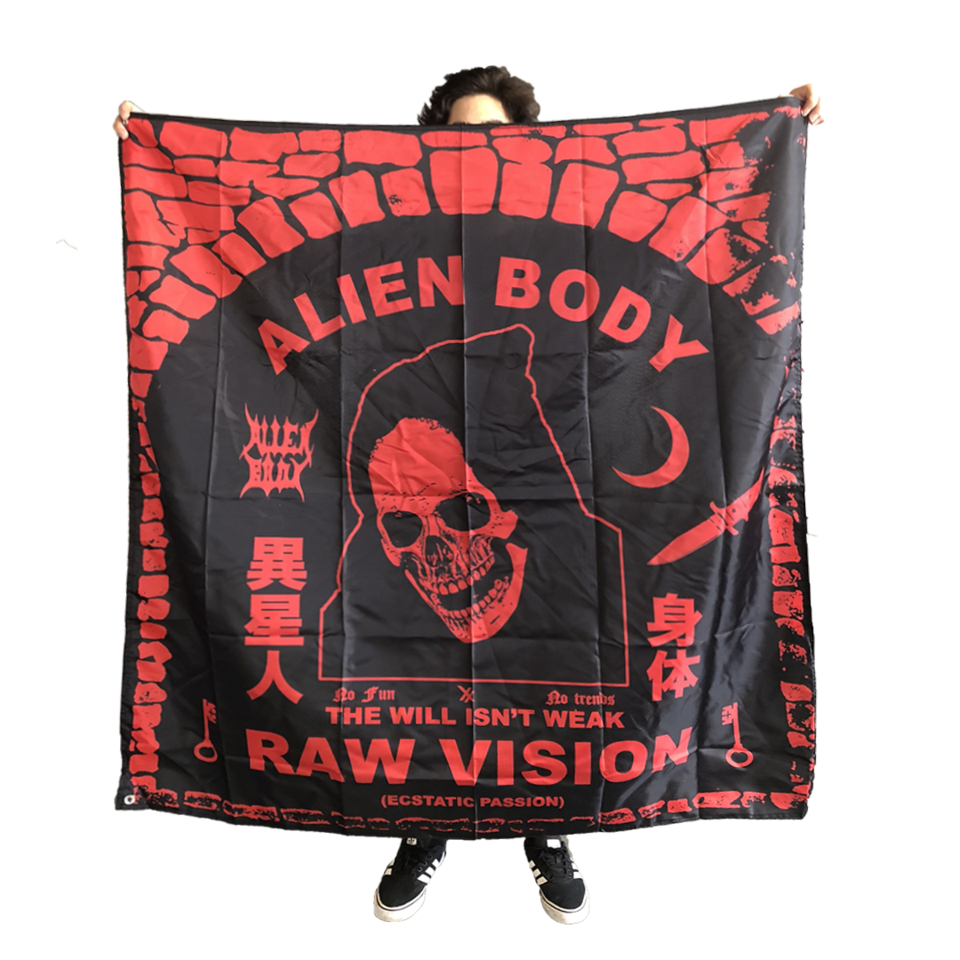 THE RAW VISION FLAG - RED