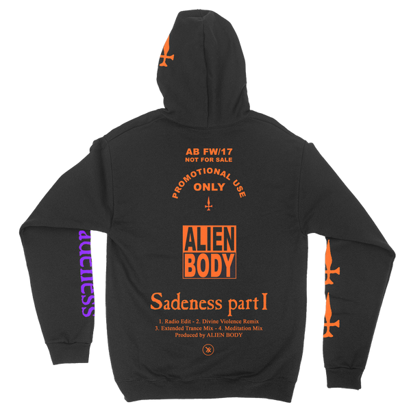 SADENESS HOODIE BLACK