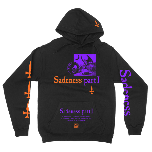 SADENESS HOODIE BLACK