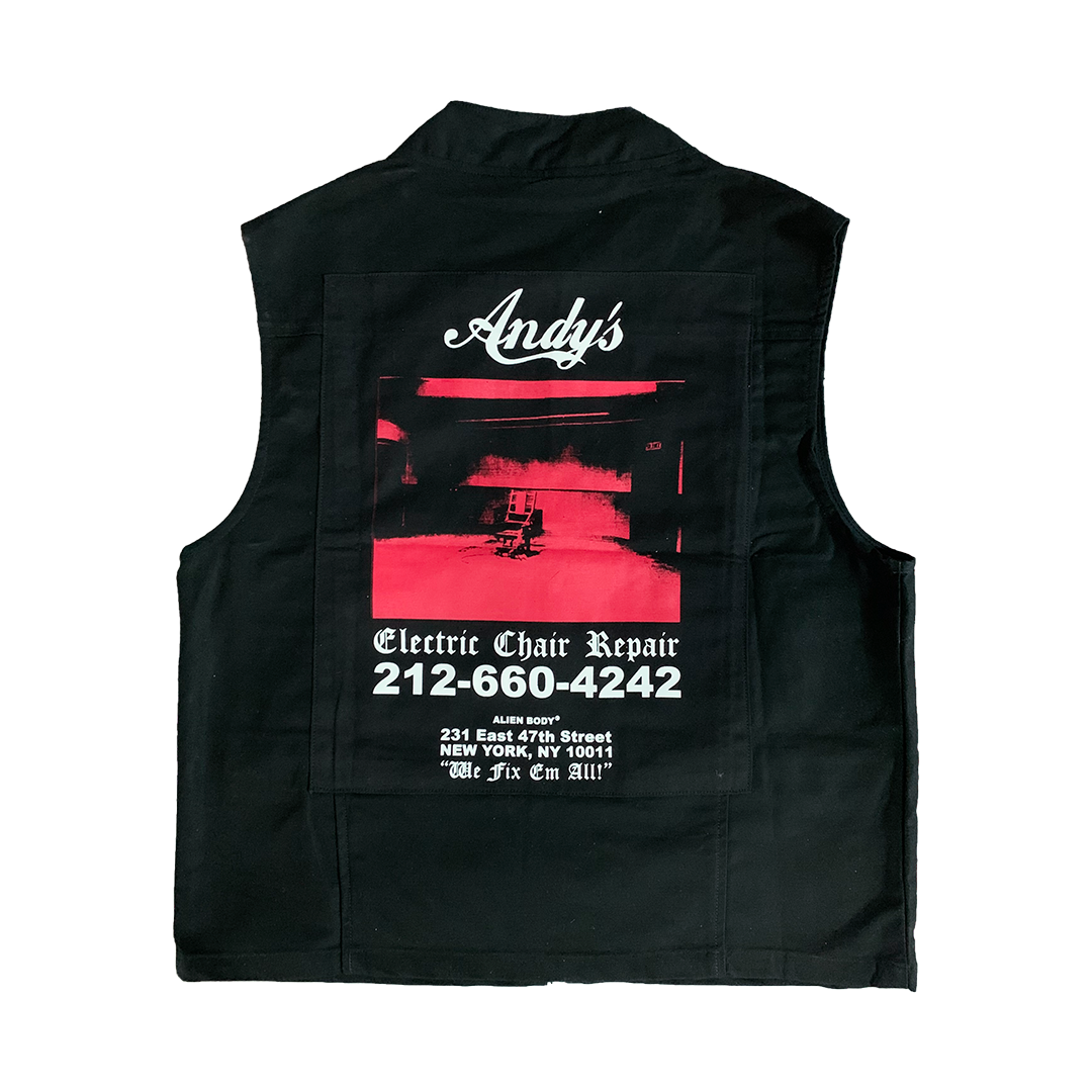 ANDY'S ELECTRIC CHAIR REPAIR VEST