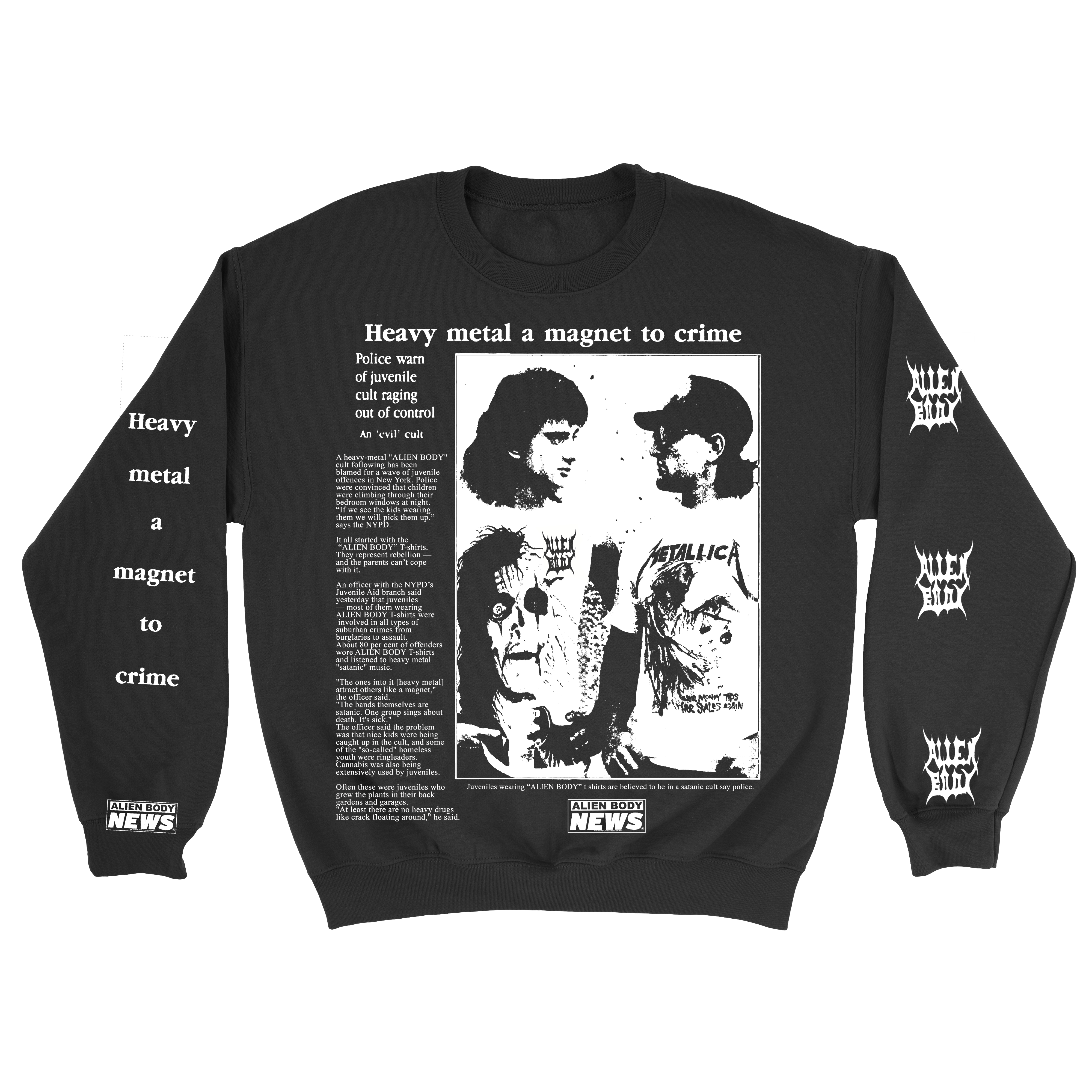 Heavy Metal Crime Crewneck