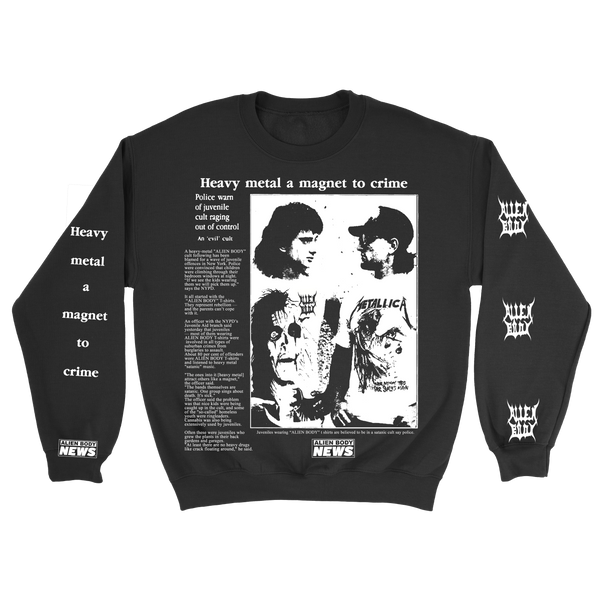 Heavy Metal Crime Crewneck