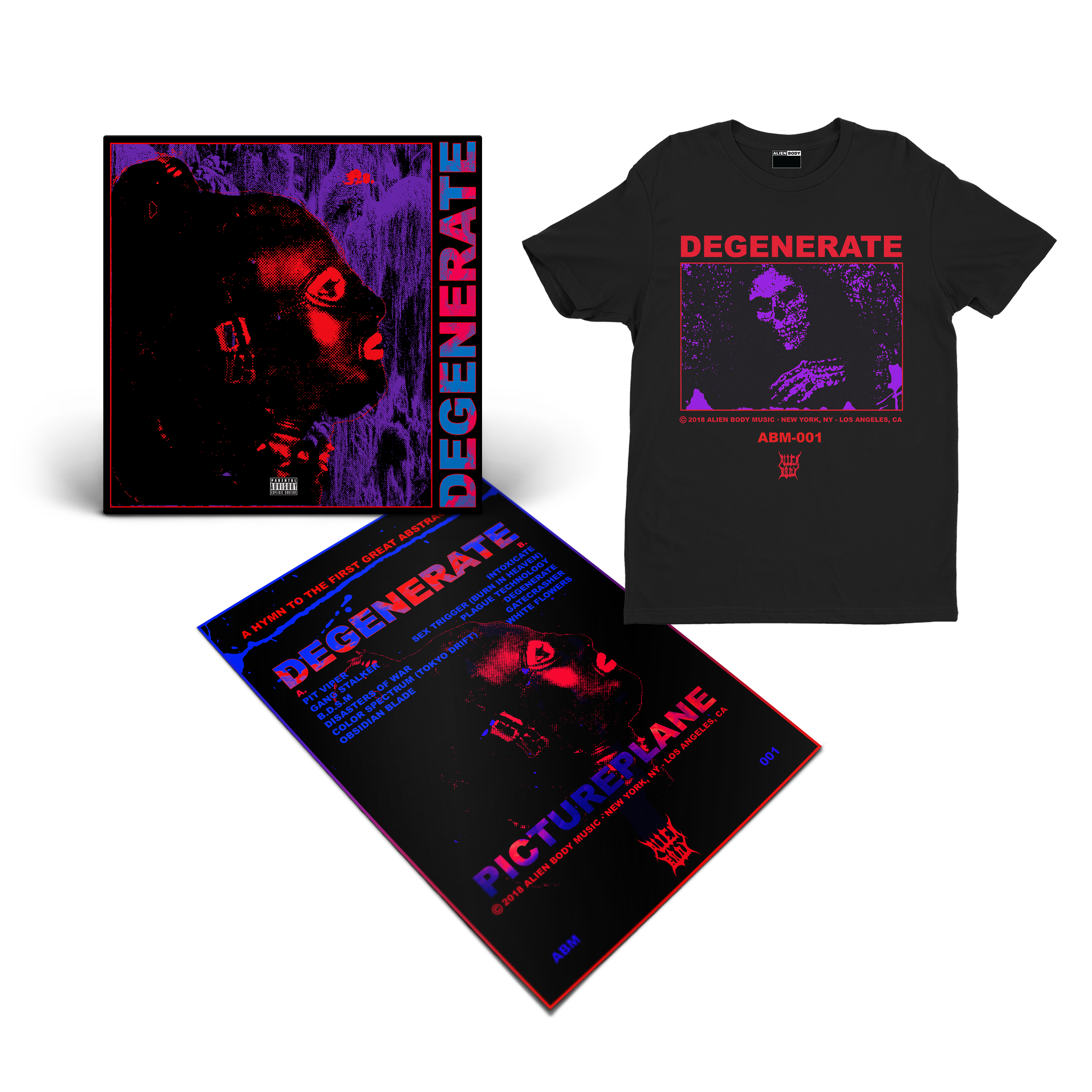 Degenerate Vinyl Bundle - Vinyl, Shirt and Poster