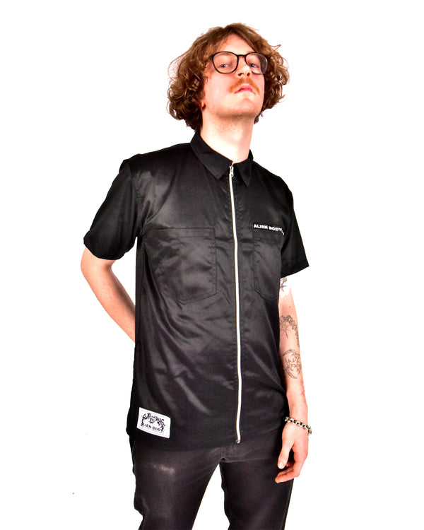 Zip-Up Work Shirt