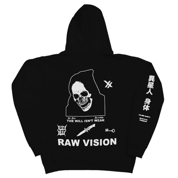 Raw Vision Hoodie (Midnight Black) (preorder)