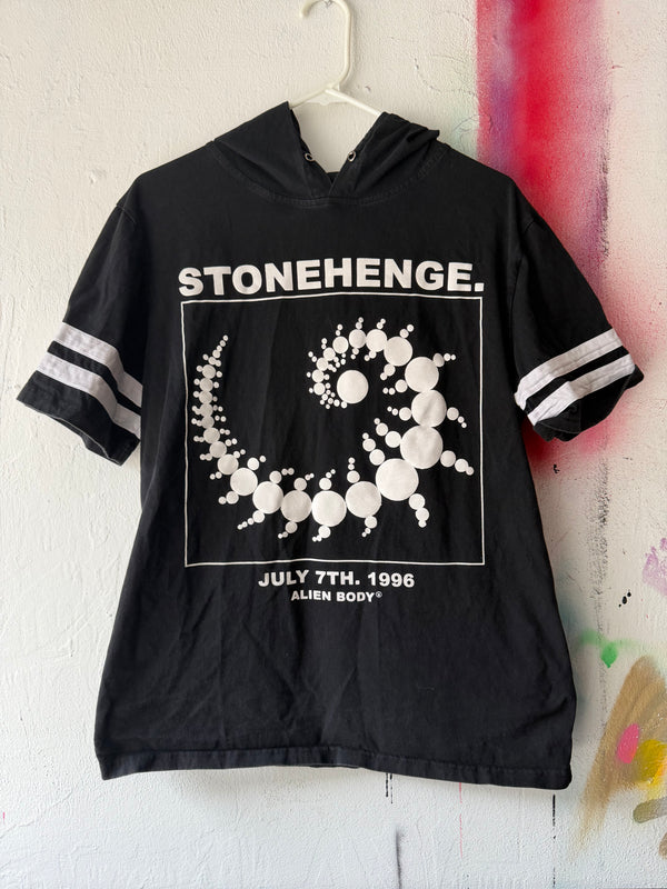Crop Circle hooded t shirt.