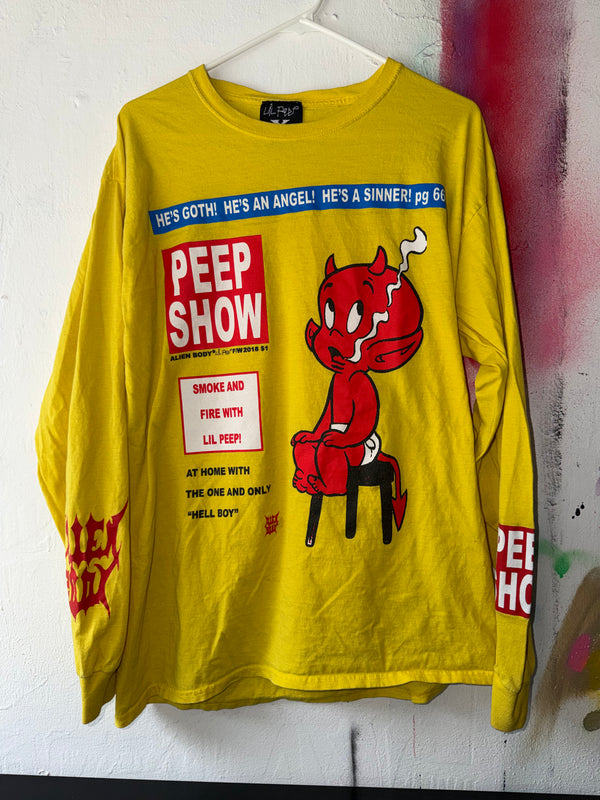 Lil Peep "Peep Show" yellow longsleeve