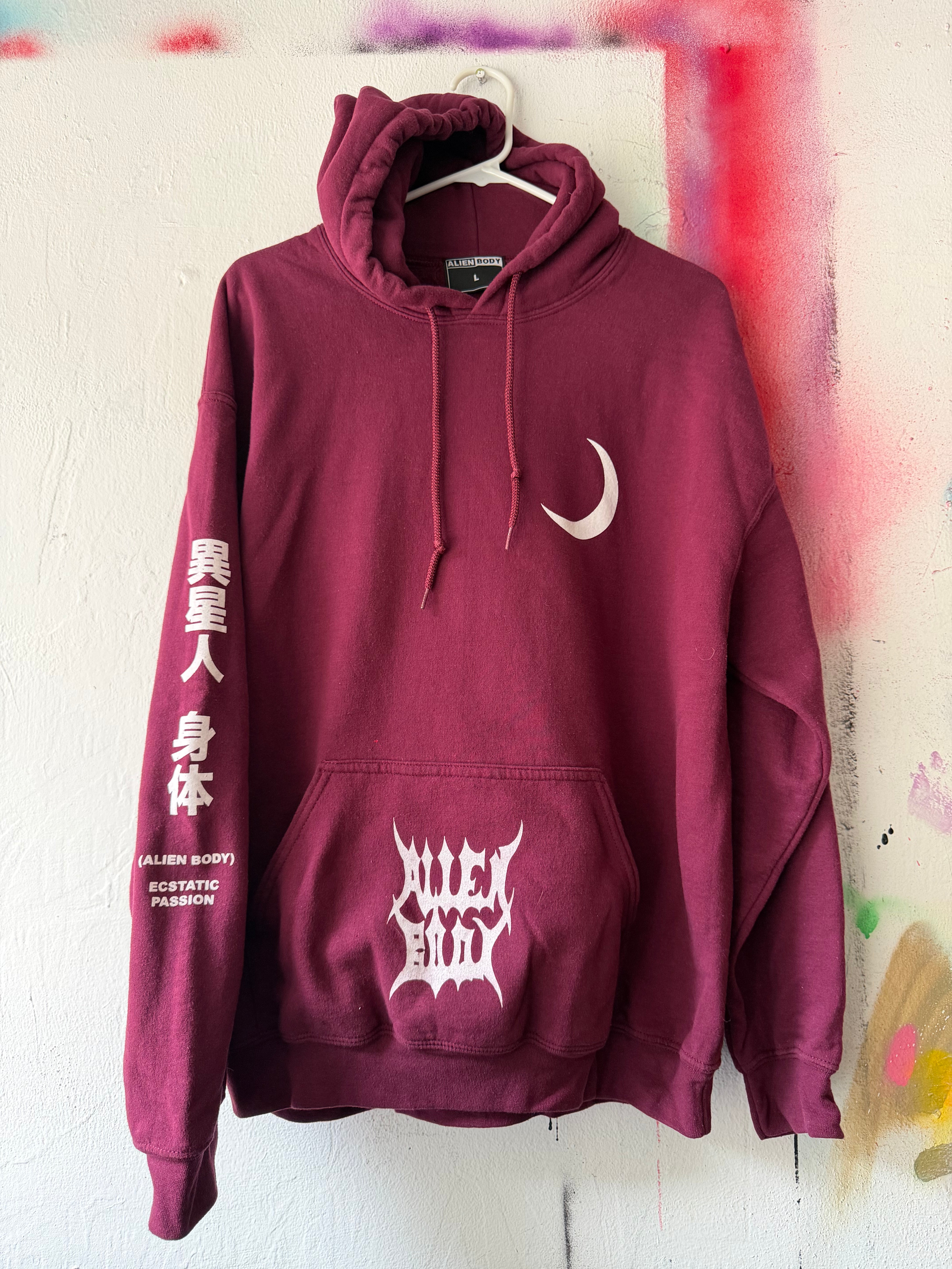 Raw Vision (maroon) hoodie