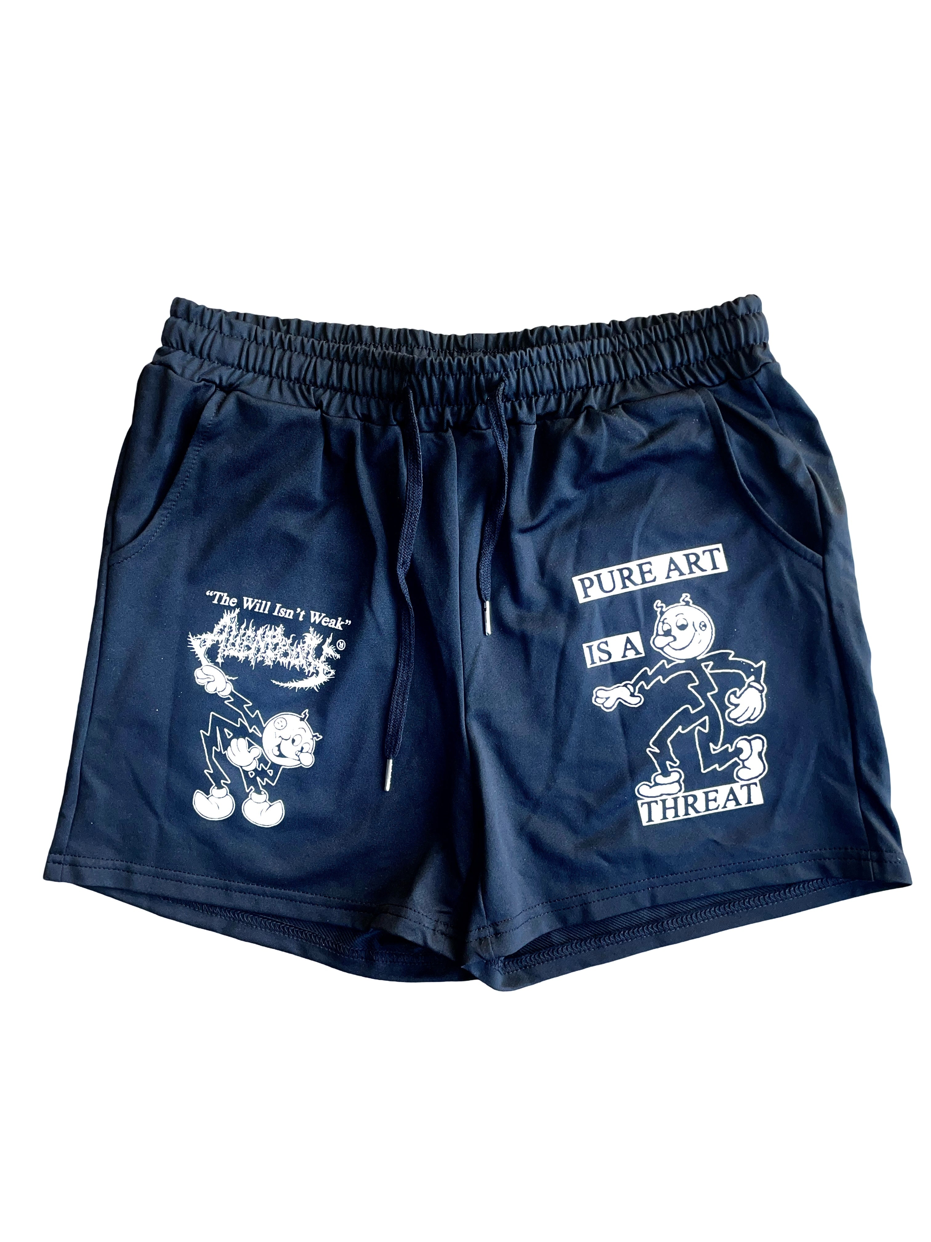 Art Strike Gym Shorts Black