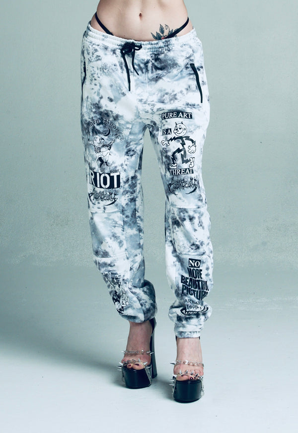 Art Strike "Dirty Snow Camo" Fleece Joggers