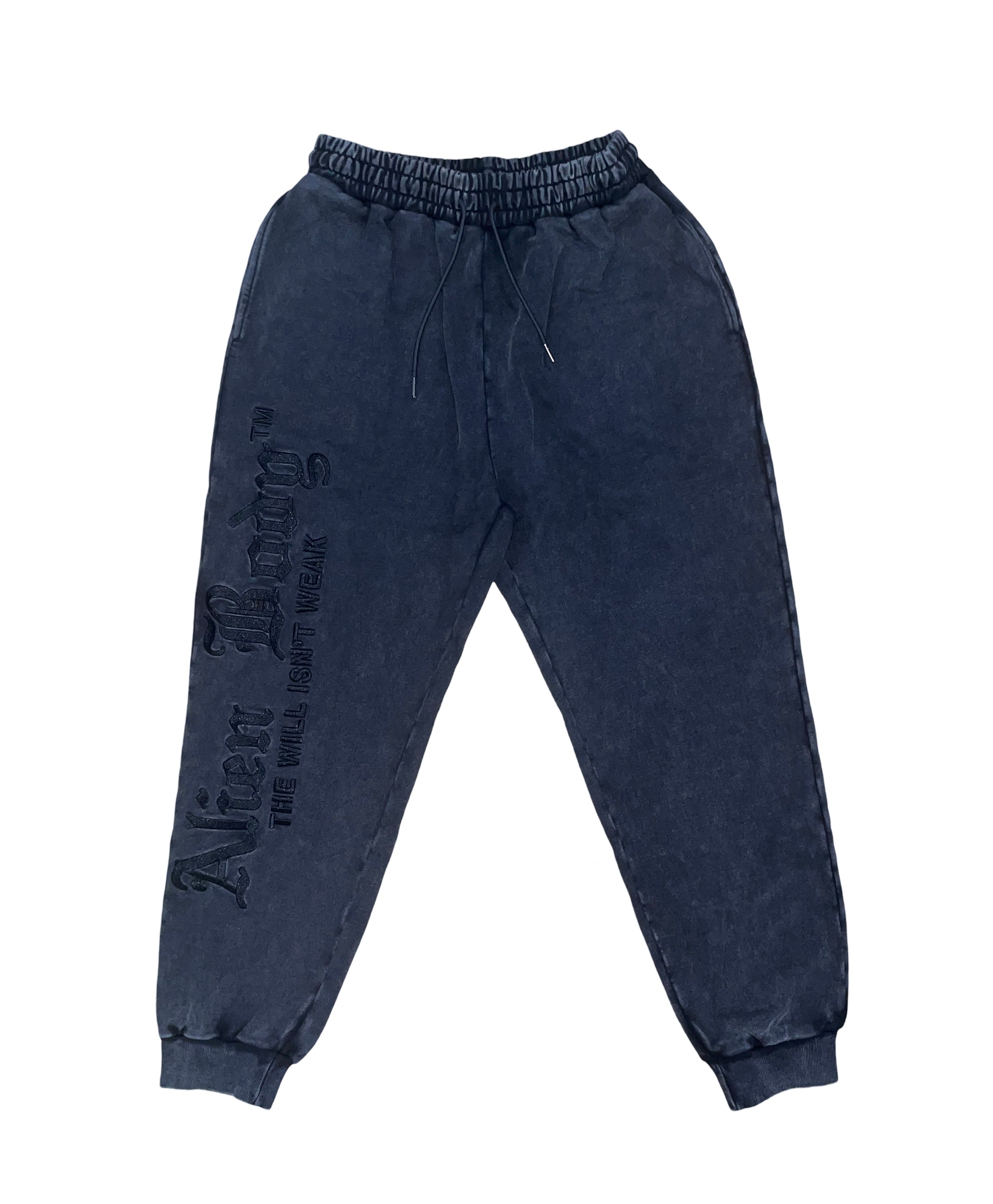 Black Acid Sweatpants