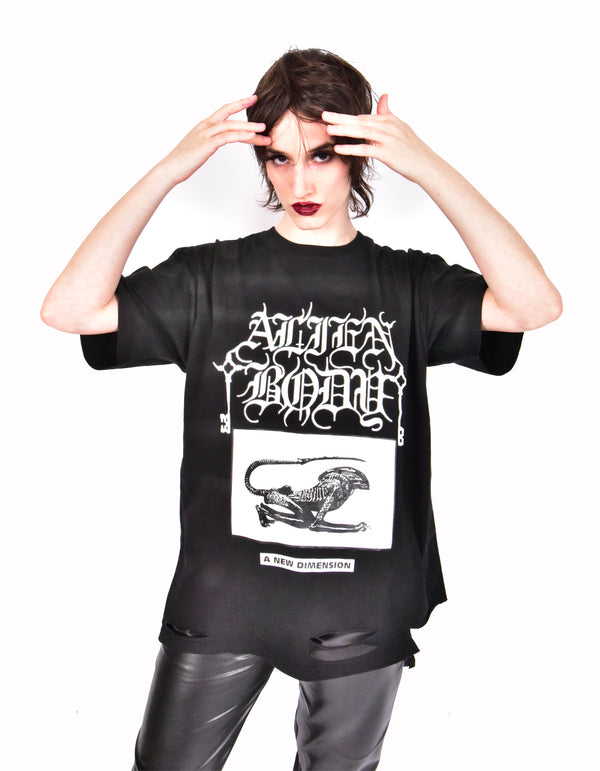 Dimensional Rip oversized T-shirt