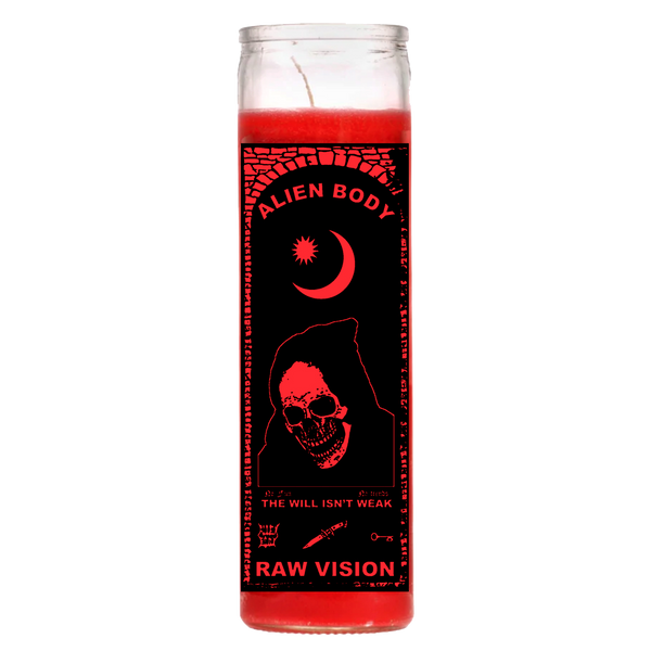 RAW VISION RED CANDLE