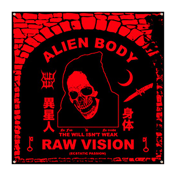 THE RAW VISION FLAG - RED